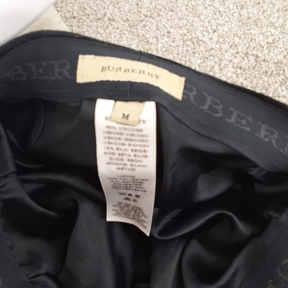 Burberry Black Velvet Newsboy Cap Medium - Picture 6 of 6